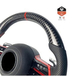 Volante de Coche para Benz <span class=keywords><strong>AMG</strong></span> G63 W212 W222 W213 W205 W211 W204 CLA CLS <span class=keywords><strong>SL500</strong></span>, Volante de Fibra de Carbono con LED - Product Image 3