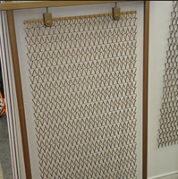 Panneaux décoratifs en maille d'acier inoxydable tissée |   Maille architecturale pour cloisons intérieures, design luxueux