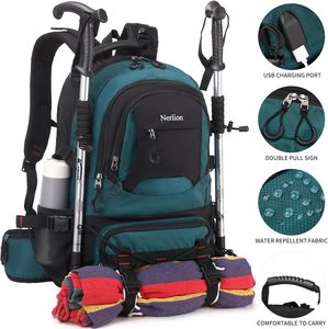 Free Sample Custom Men Gym Fitness <b>Crossfit</b> Hiking Back Pack <b>Backpacks</b> Rucksack Hunting 45L MOLLE Tactical <b>Backpack</b> Bags - Product Image 3