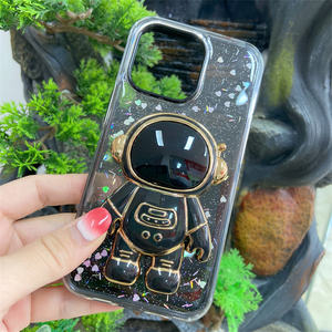 Funda de Teléfono con Purpurina y Soporte de Astronauta para Xiaomi 12x <span class=keywords><strong>Redmi</strong></span> K50g 10a, Diseño Moderno para Mujer, Fábrica de Guangzhou - Product Image 2