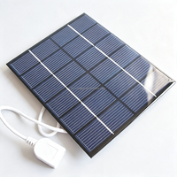Vente en gros de panneaux solaires en silicium polycristallin 2W 6V, petit panneau solaire en époxy, mini module solaire DIY pour chargeur solaire