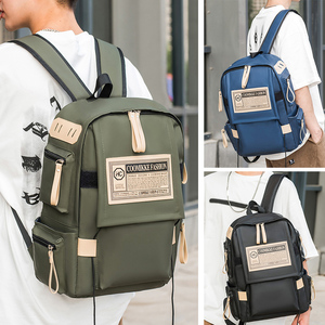 Ym giải trí Unisex Ba lô Ba lô màu xanh lá cây không thấm nước PU Ba lô bagpack với đa chức năng Túi - Product Image 3