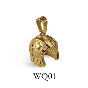 Ciondoli Sportivi in Acciaio Inox Placcato Oro 18K PVD, Pendenti a Forma di Pallone da Basket, Calcio, Baseball, Casco, Gioielli Unisex Hip Hop <span class=keywords><strong>Rock</strong></span> all'Ingrosso - Product Image 6