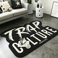 Tapis personnalisé imprimé en forme de cœur, prêt à être expédié, antidérapant, pour chambre à coucher, salon, décoration de la maison, cadeau