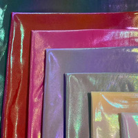 Tissu brillant effet doré décoloré, métallisé, en or, Spandex, Polyester, Taffetas pour vêtements et doudounes