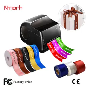 N-mark الصينية عادي الساتان الحرير متعدد الألوان واحد مزدوج الوجه شريط من الساتان آلة طباعة للزينة