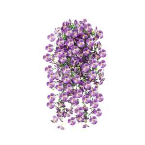 Chao Xingmei Artificial Pansy Flower Basket 30cm-100cm <b>Plastic</b> Home Decor Wedding Outdoor Wall Hanging - Product Image 5