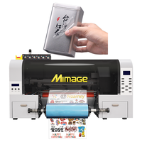 Petite machine d'impression UV tout-en-un pelliculage de film en feuille d'or 2 en 1 imprimante UV DTF d'autocollants en or A4 A3