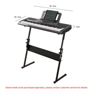 Đàn piano kỹ thuật số 61 phím có thể sạc lại cho tất cả bàn phím đa chức năng với màn hình LCD <span class=keywords><strong>100</strong></span> tông màu & bàn phím điện tử thiết kế di động - Product Image 5
