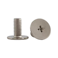 Vis de machine à tête plate ultra-mince en acier au carbone nickelé, à embase cruciforme, M1.2 à M6, pour châssis à profil bas