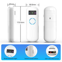 Lector de Códigos de Barras 2D GTCODESTAR, Mini Escáner de Códigos de Barras Inalámbrico, Lector de Códigos QR Portátil, Pistola Escaneadora de Códigos QR para Supermercado
