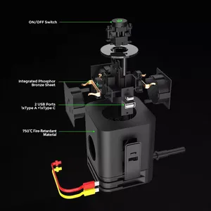 OEM bảo vệ tăng cube Power Strip mở rộng bàn Ổ cắm du lịch Adapter với switch Power Strip với cổng <span class=keywords><strong>USB</strong></span> EU ổ cắm - Product Image 6