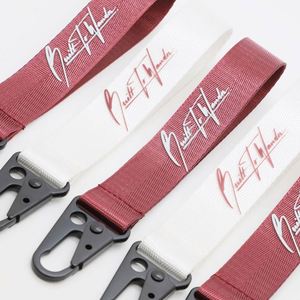 Personalized Double Side 3D Silkscreen Logo Short <b>Lanyard</b> Keychain Custom Bulk <b>Lanyards</b> <b>for</b> Car Promotion - Product Image 4
