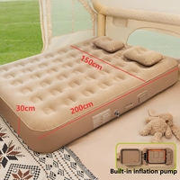 Lit d'air gonflable automatique 1-2 personnes, conception innovante, confort avancé, résistance supérieure, PVC imperméable, léger, intégré