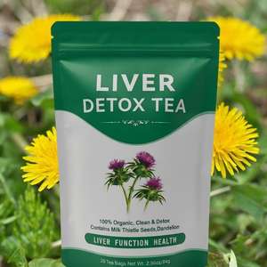 チャイナハーブハーブ肝デトックスティープライベートラベルグリーン抹茶生バッグフラワーティー健康用ボックス包装 - Product Image 4