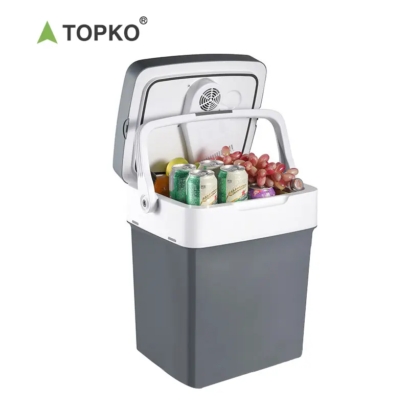 TOPKO Mini car refrigerator mini fridge portable for car use freezer car