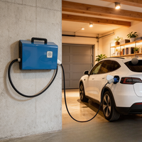 Neuer Jinghu Tragbarer Reise-7kW-EV-Lader CCS2 mit Smartphone-App-Steuerung, IP54 Wetterfest, 3m Kabel, für den Kofferraum, TA-DC-7-H