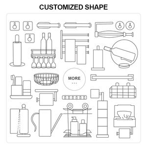Organisateur <span class=keywords><strong>de</strong></span> placard extractible sans perçage, tiroir <span class=keywords><strong>de</strong></span> cuisine télescopique, étagère à vaisselle, étagère <span class=keywords><strong>de</strong></span> cuisine coulissante extensible - Product Image 6