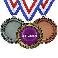 Medallas Deportivas de Metal Fundido a Presión al por Mayor, en Blanco, con Diseño Personalizado en 2D/3D y Aleación de Zinc