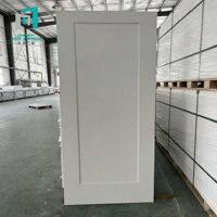 Porte intérieure en bois massif à âme creuse, pré-peinte en blanc, style américain, pour chambres à coucher modernes