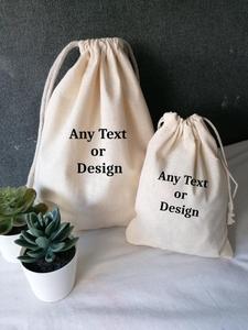 Bolsa de Algodón con Cordón, Personalizada, Pequeña, de Lona, Orgánica, para Regalos, al por Mayor - Product Image 5