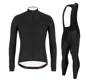 Men's Thermal Fleece Active Stretch 100% Polyester 220g Cycling Jersey Set Winter Racing Bike Suit for Mountain Cycling 2026 - Product Image 1