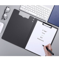 Porte-documents pliable en plastique PP écologique format A4 pour le bureau, le stockage de documents professionnels, les menus et les présentations