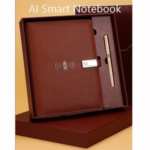 Carnet intelligent en cuir A5 avec recharge sans fil, <span class=keywords><strong>assistant</strong></span> vocal IA et logo personnalisé pour les professionnels d'affaires - Product Image 2