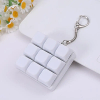 Porte-clés en forme de touches de clavier, 9 touches, jouets de décompression pour clavier, jouets de clavier DIY pour adultes, cadeaux pour soulager le stress