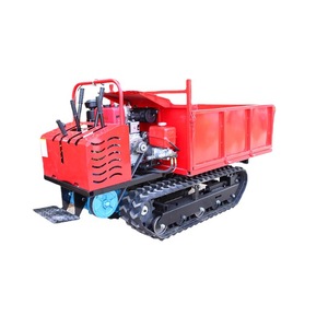Mini Transportador de Orugas Rojo con Motor para Uso en Construcción en Zonas Montañosas - Product Image 1