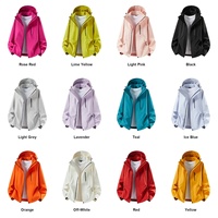 Veste d'extérieur unisexe 100 % polyester, douze couleurs, tailles étendues, vêtements de sport légers, vêtements d'extérieur classiques