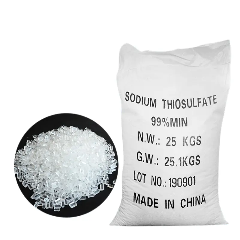 Fabrika kaynağı 99% sodyum tiyosülfat susuz CAS: 7772-98-7 tiyosülfat de sodyum