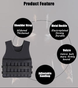 Men's Women's Adjustable Breathable Sand Vest <b>Running</b> Weighted Vest School Training Weight-Bearing Outdoor Bag - Product Image 3