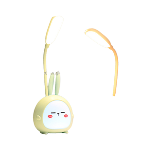 Lampe de nuit LED moderne en silicone, rechargeable par USB, pour étudiants et enfants, petite lampe de table pliable en forme de lapin ou de <span class=keywords><strong>cerf</strong></span> - Product Image 1
