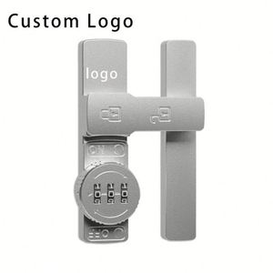Serrures de porte de grange coulissantes en alliage de zinc à 90 et 180 degrés, robustes, avec logo personnalisé et combinaison noctilucente - Product Image 6