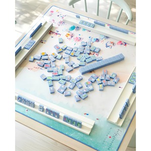 Jeu de Mahjong de Luxe Vert en Acrylique à 4 Couches Gravé, 160 Tuiles, Mahjong Américain pour l'Entretenissement par l'Échecs et les Cartes, Cadeau d'Extérieur - Product Image 3