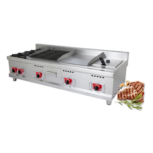 Plancha de precio bajo de fábrica Freidora profunda Plancha de gas Hamburguesa Equipo de cocina grande Hornos combinados - Product Image 1