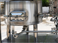 Équipement de brassage de bière artisanale 100L, équipement de fermentation de bière, projet clé en main avec cuve de fermentation