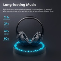 Audífonos Inalámbricos de Diadema Air Phone Max con Cancelación de Ruido ANC, Plegables y Portátiles con Reproductor MP3 y Micrófono