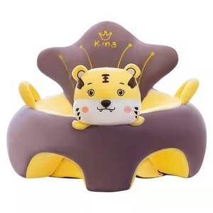 Canapé pour enfants en forme de vache, de cochon, de dessin animé, animal en peluche, siège de soutien pour bébé, dinosaure, licorne, peluche douce, canapé pour bébé, siège de canapé sécurisé pour bébé - Product Image 5