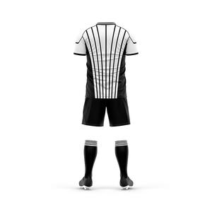 Seragam Sepak Bola Retro Poliester Cepat Kering Model Slim Fit Kustom, Jersey Sepak Bola, Set Lengkap Perlengkapan Sepak Bola - Product Image 2