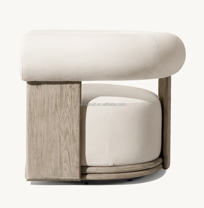 Conjunto de Muebles de Jardín para Patio Exterior Sassanid OEM, Silla Giratoria de Teca <span class=keywords><strong>Bondi</strong></span> Icónica con Acabado Envejecido - Product Image 3