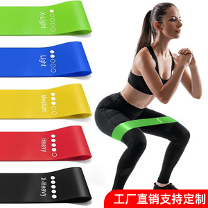 Bandes de résistance, lot de 5, du X-Light au X-Heavy, pour entraînement physique et exercices de rééducation, avec sac de rangement en tissu - Product Image 3