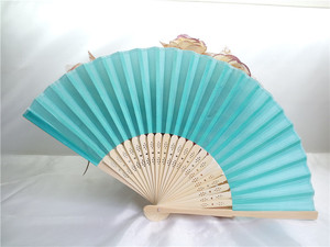 New Trend <b>Rainbow</b> Pride Customized Bamboo Silk Folding Hand Fan - Product Image 3