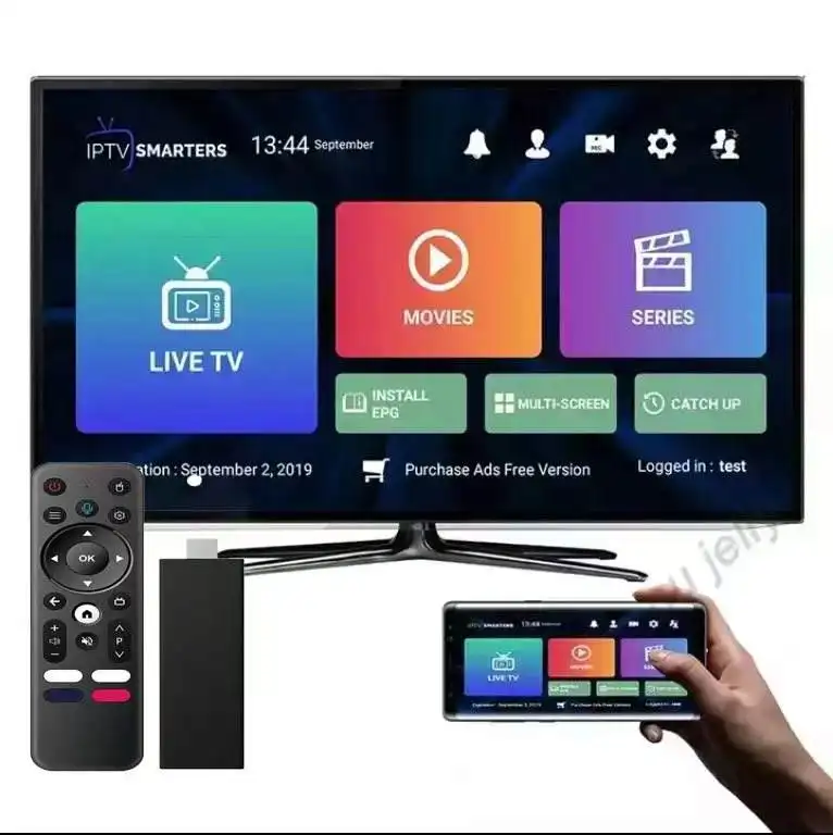 4K UHD M3u IP VAS 1 Year Magnum Diamond Cobra Xtream Code Smart TV Android TV with TV Stick & Wifi 2.4G Free Test Dealer Panel