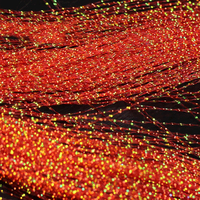 TOPIND 9 Farben UV Flashabou Fliegenbindematerial 2mm Durchmesser Sinkline für See- und Bachfischen