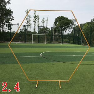 Custom Birthday Garden Decoration Party Events Balloon Flower Background Arch <b>Frame</b> Stand Metal Hexagonal Wedding Arch <b>Backdrop</b> - Product Image 6