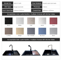 Évier de Cuisine en Quartz Composé avec Tablier et Égouttoir, Double Vasque, Vente Flash Usine