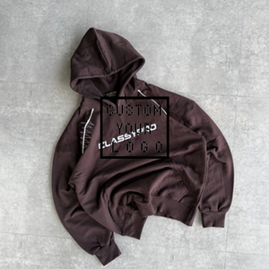 <span class=keywords><strong>Felpa</strong></span> <span class=keywords><strong>con</strong></span> <span class=keywords><strong>Cappuccio</strong></span> Minimalista <span class=keywords><strong>con</strong></span> Logo Personalizzato, Vestibilità Oversize da Uomo, Streetwear <span class=keywords><strong>con</strong></span> Cuciture a Contrasto - Product Image 2