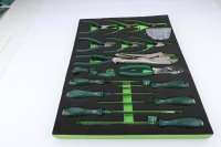 Kit d'outils mécaniques OEM personnalisé en gros de 23 pièces pour réparation automobile, avec pinces et tournevis, et plateau en mousse